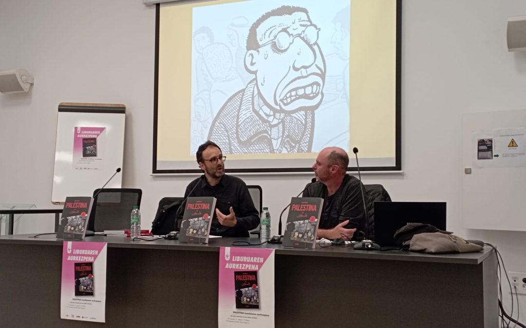 Atzo PALESTINA komikiaren aurkezpena izan genuen Iruñeko Hizkuntza Eskolan