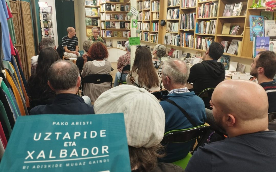 🌟 Atzo Pako Aristi gurean izanen genuen UZTAPIDE ETA XALBADOR liburua aurkezten.