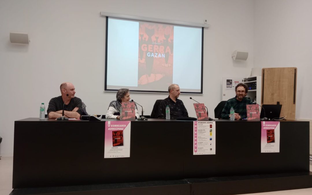 Atzo GERRA GAZAN komikiaren aurkezpena egin genuen, IHEO-koekin batera antolatu genuen