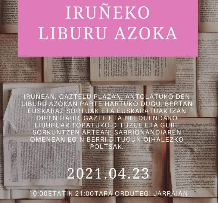 Plazara (Liburuaren Nazioarteko Egunean, 2021eko apirilaren 23an)