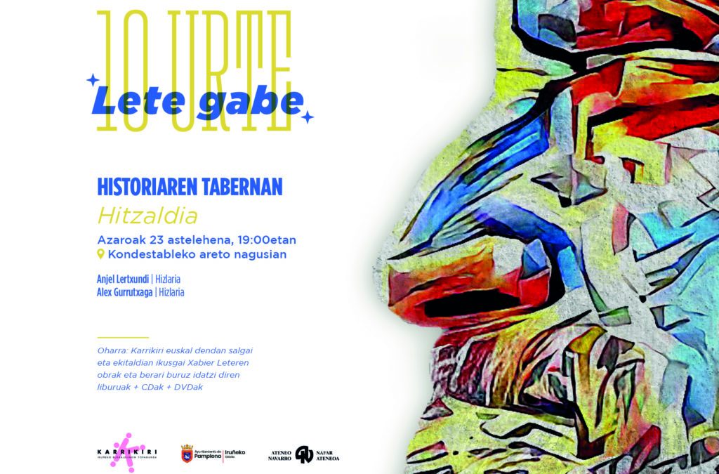 XABIER LETE HISTORIAREN TABERNAN (Azaroak 23, astelehena. 19:00etan) Online