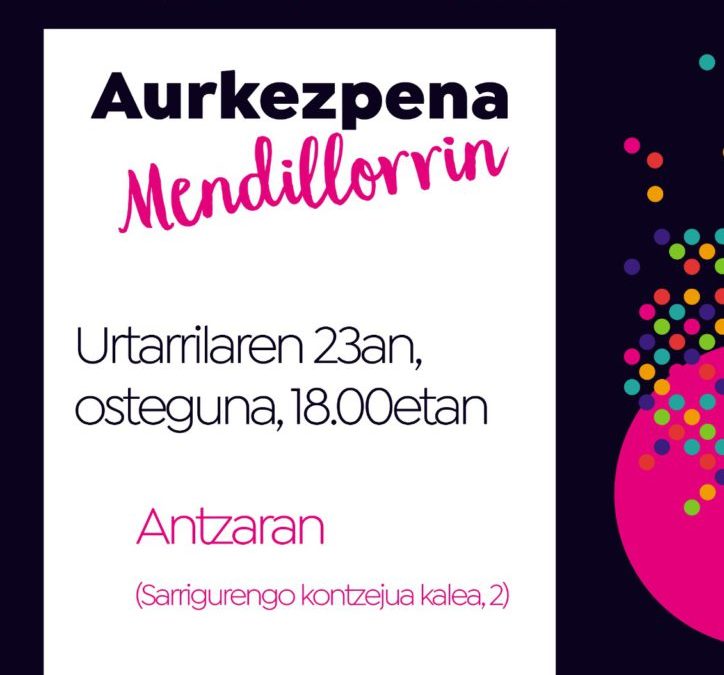Urtarrilaren 23an Euskaraldiaren aurkezpena Mendillorrin
